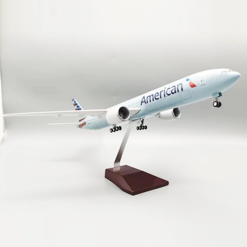 Customizable Model Airplane Boeing 777-300ER American Airlines 1/157 helicopter real aircraft Fashionable Decor Collection