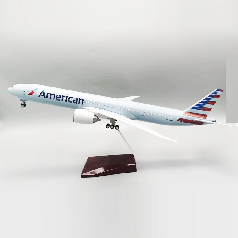 Customizable Model Airplane Boeing 777-300ER American Airlines 1/157 helicopter real aircraft Fashionable Decor Collection