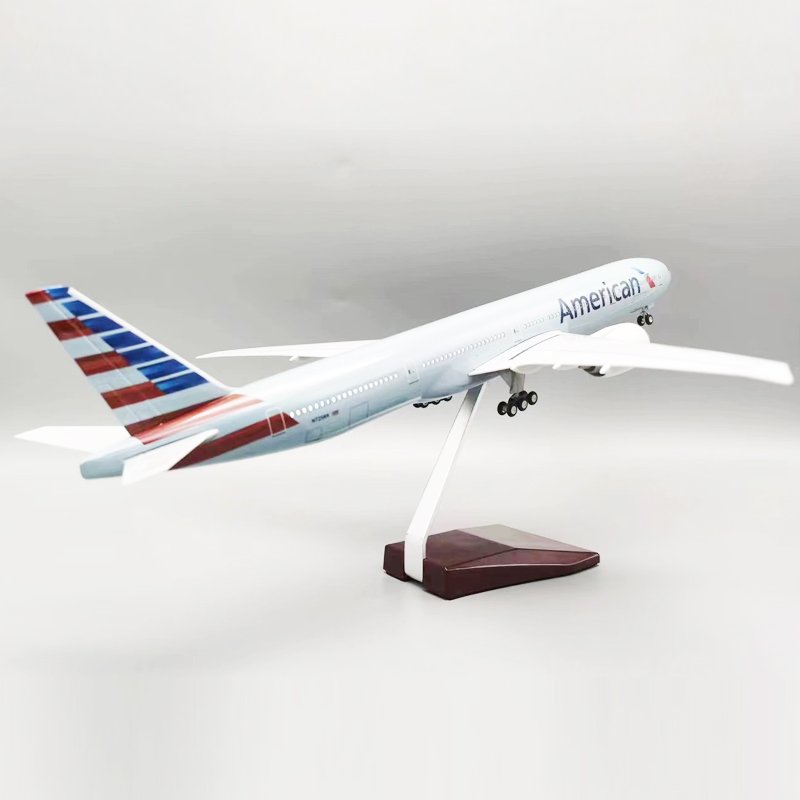 Customizable Model Airplane Boeing 777-300ER American Airlines 1/157 helicopter real aircraft Fashionable Decor Collection