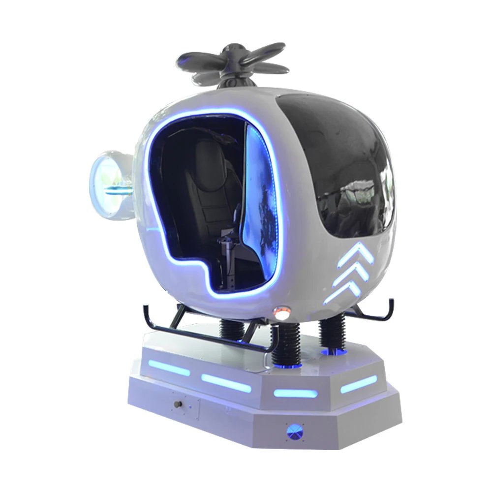 Virtual Reality Games Coin Operated Self-service 9D VR Plane Flight Simulator Helicopter