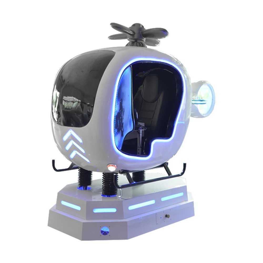 Virtual Reality Games Coin Operated Self-service 9D VR Plane Flight Simulator Helicopter