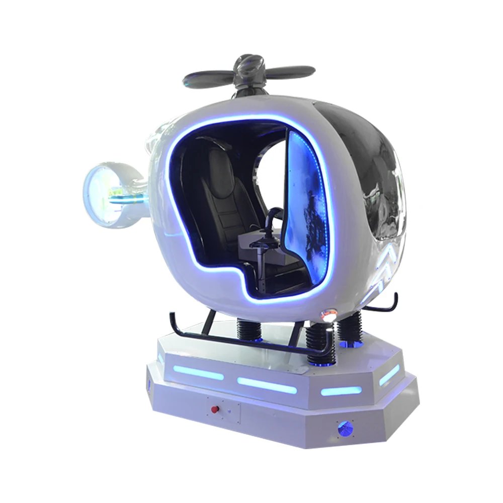 Virtual Reality Games Coin Operated Self-service 9D VR Plane Flight Simulator Helicopter