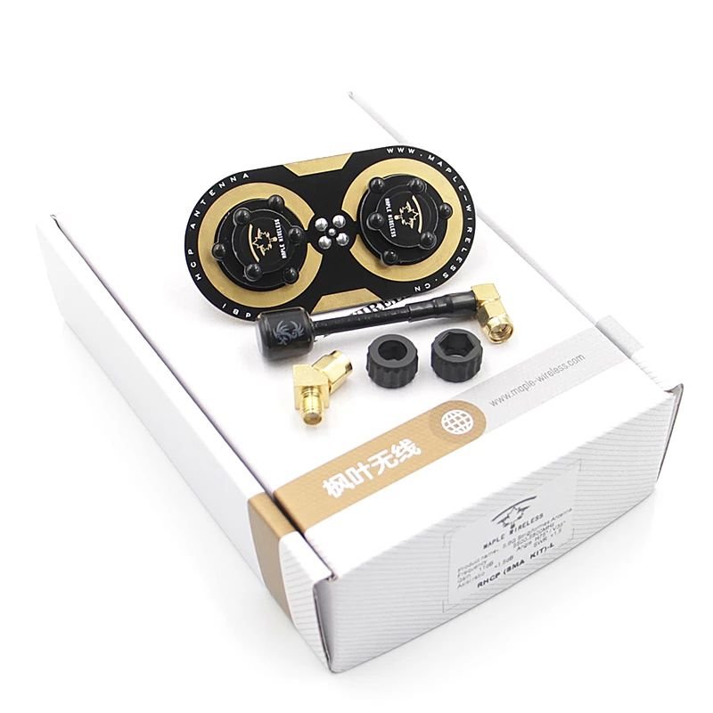 Maple Wireless Antenna 11dbi 4.9G 5.8G SMA Circular Polarized FPV Antenna KIT Fatshark SKYZONE Monitor RC FPV Goggles Original