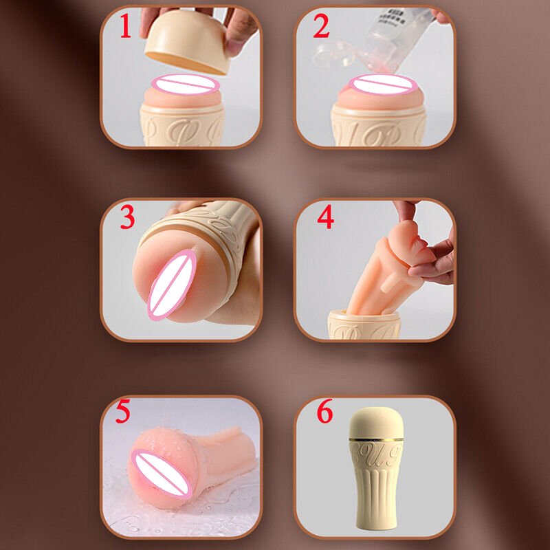 New Design Sucking Vibrator Penis Masssger Masturbator Cup For Men Vaginal Suction Pocket Pussy Male Sex Toy