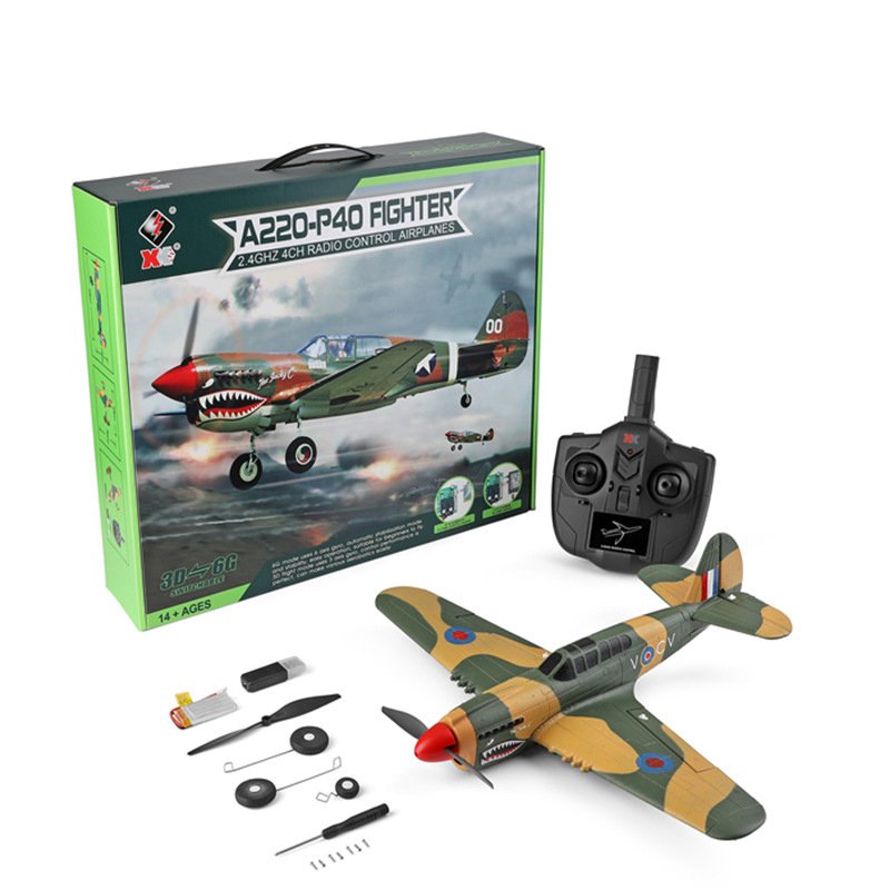 EPP Radio Control Aircraft Adult Toys P40 Airplane Flying Aircraft Glider A220 4CHANNELS RC Glider Airplane