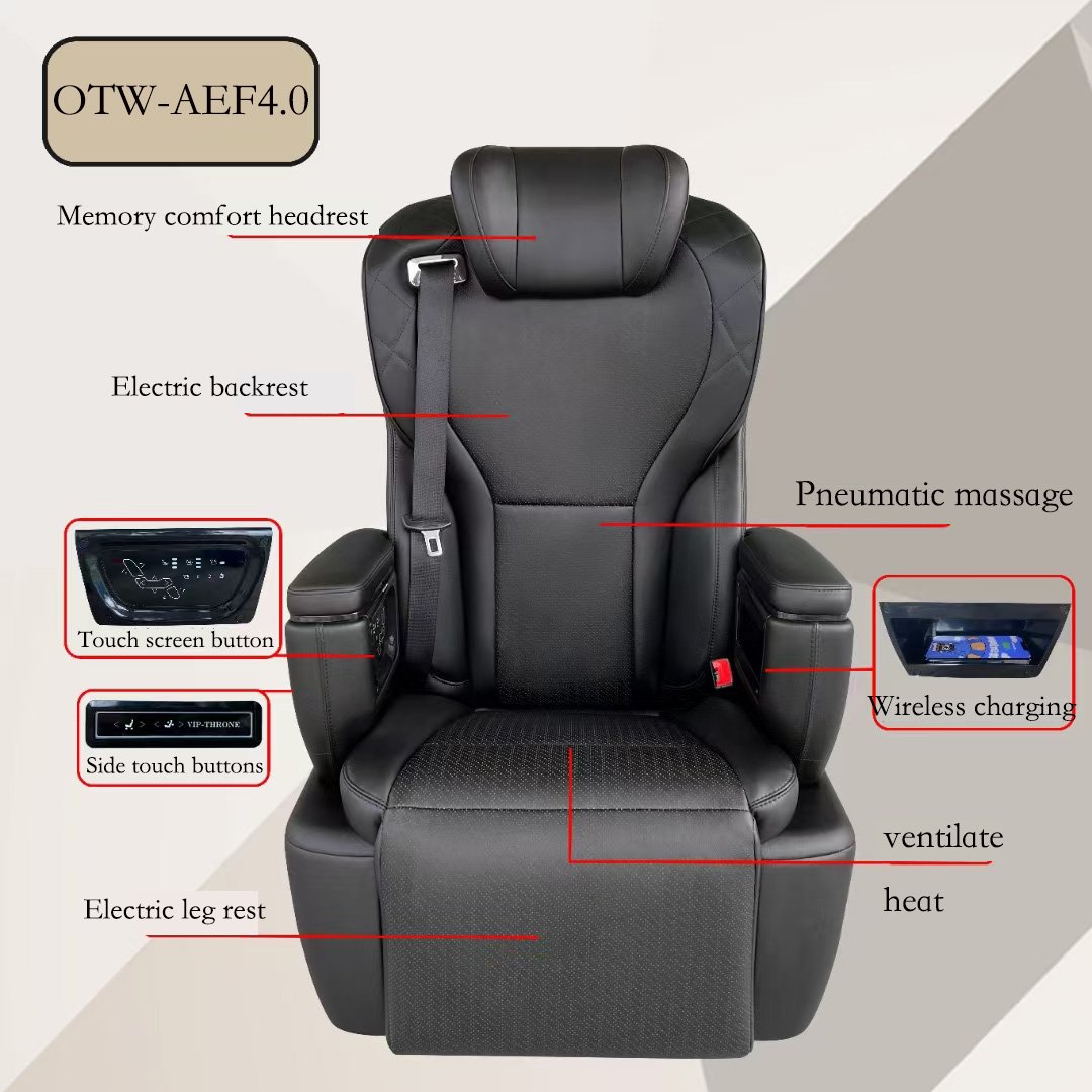 OTW-AEF4.0-ST modified mercedes v class w447 vellfire seats aircraft electric vip luxury auto car seats for van for sale