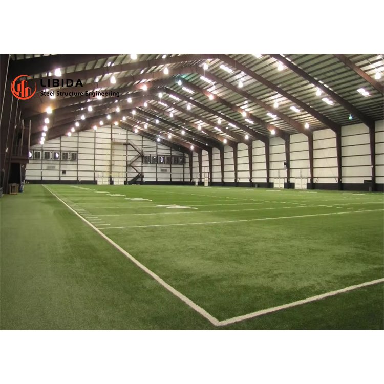 High Quality Industrial Steel Structure Building Factory Prefabricated Hangar Aircraft Prefab Steel Structure Sport Hall