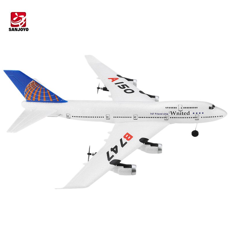 NEW RC airplane aircraft three-channels like a real glider fixed wing remote control aircraft model Boeing B747 passenger toy