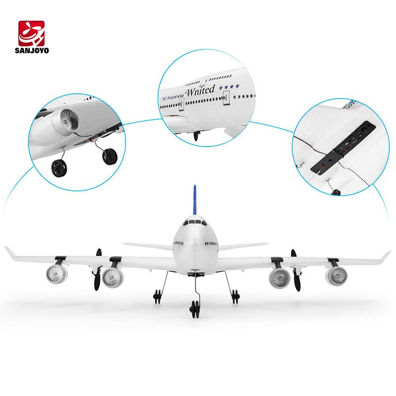 NEW RC airplane aircraft three-channels like a real glider fixed wing remote control aircraft model Boeing B747 passenger toy