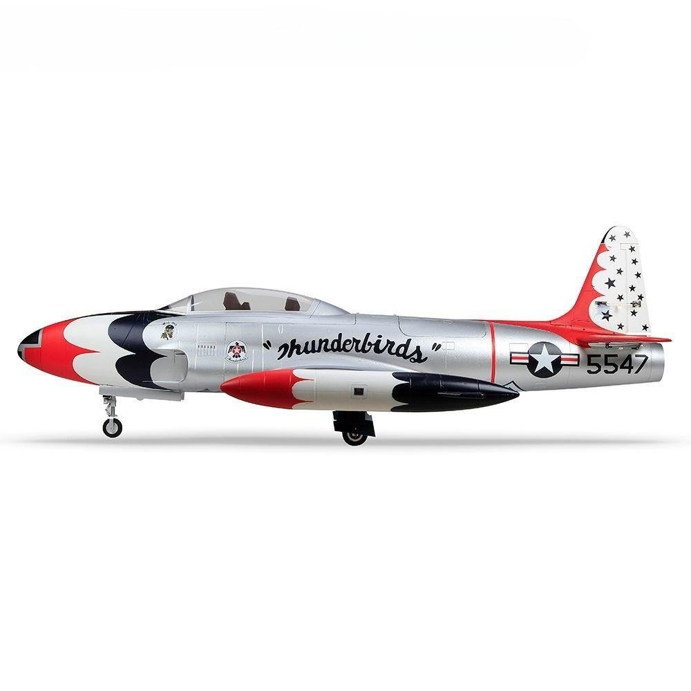 2018mm Jet-powered remote control fixed-wing aircraft KIT PNP T-33 Trainer Jet Turbine Version Thunderbird livery