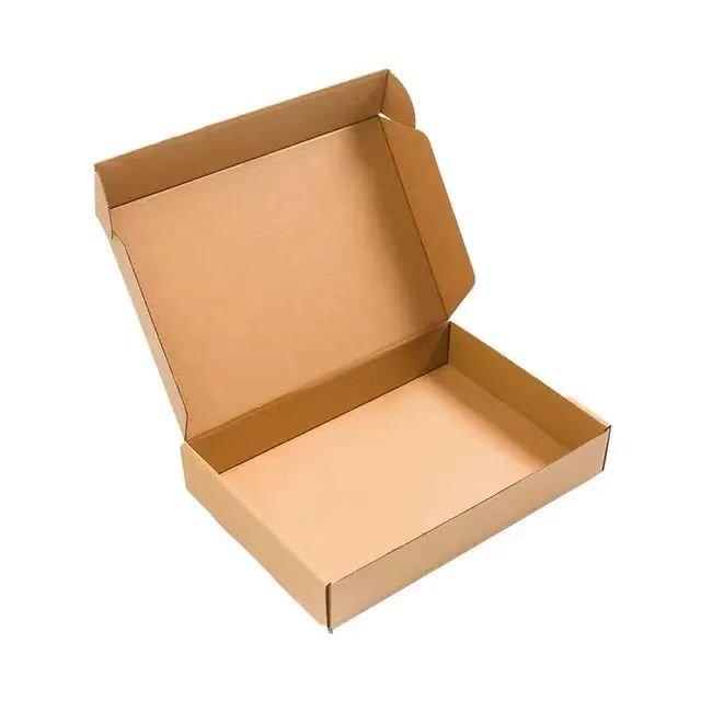 Solid Color Three-Layer Corrugated Paper Packing Box Express Packed Clothing Underwear Extra Hard for Aircraft Transportation