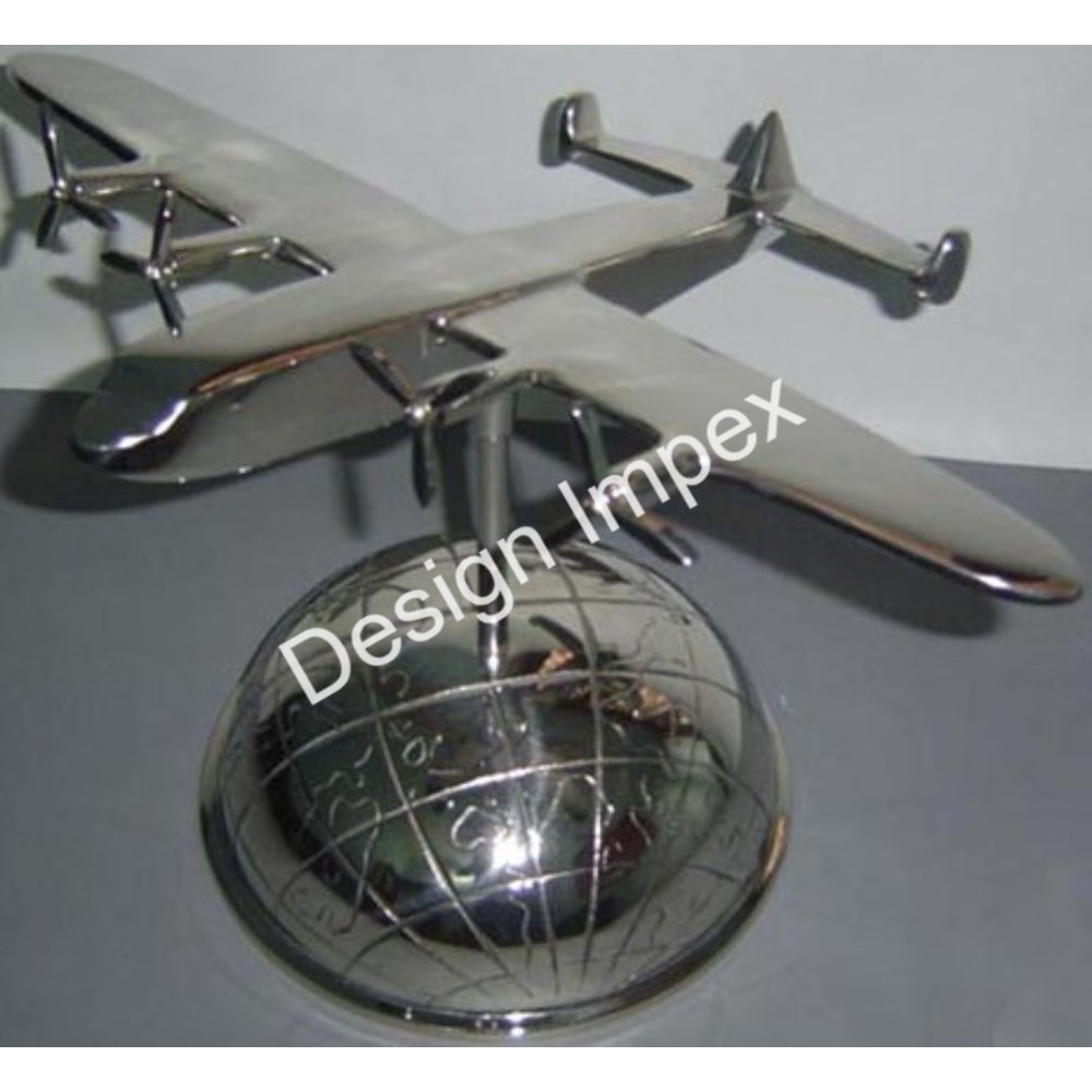OEM ODM Customized Normal Aircraft Model With Base Stand Cast Aluminium High Polished quality Portable Airplane Models & Object