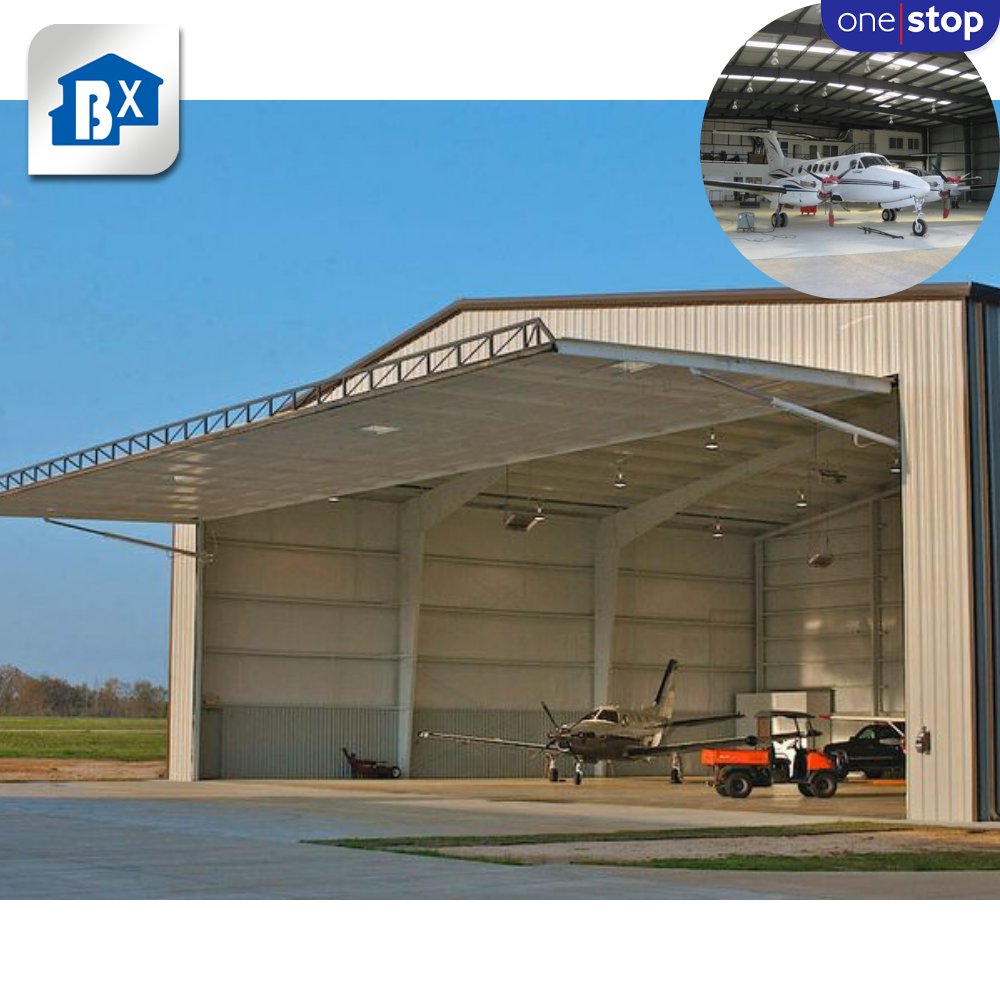 ONE-STOP Service Prefab Aircraft Storage Hangars Steel Structure Airplane Hangar Solutions For Secure & Aviation Warehousing