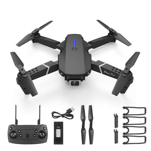 E88 Pro aircraft 4k camera Dual Camera adjustable aircraft quadcopter 360 degree rolling foldable flying aircraft with camera