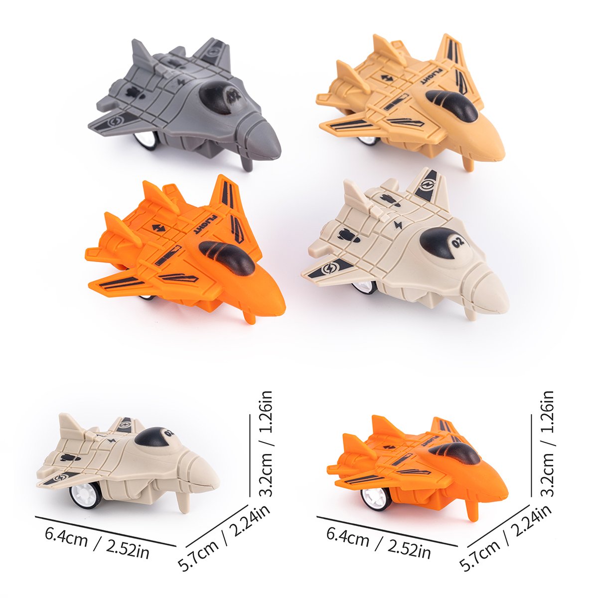 Hot Sale Promotions Wholesale Promotion Mini Plastic Pull-back Fighter Aircraft-shaped Toys For Kids