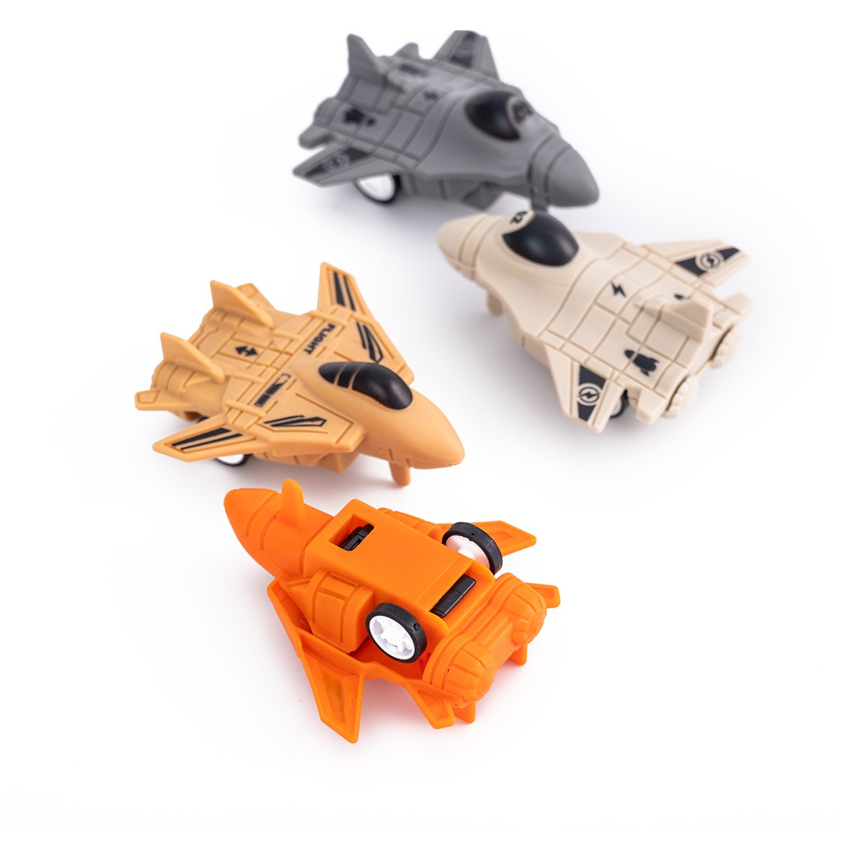 Hot Sale Promotions Wholesale Promotion Mini Plastic Pull-back Fighter Aircraft-shaped Toys For Kids