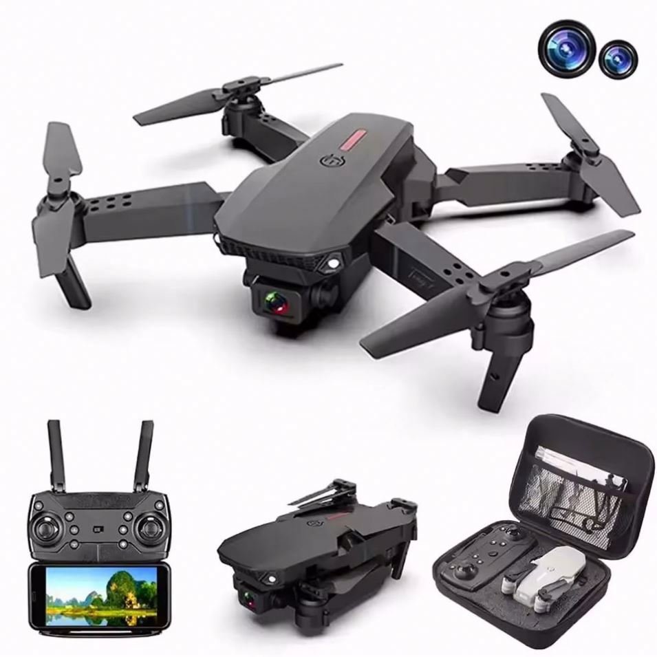 Air shipping JHD E68 Pro in stock Airplane Folding Remote Control Helicopter HD 4K Aerial Photography RC Quadcopter Toys Drone