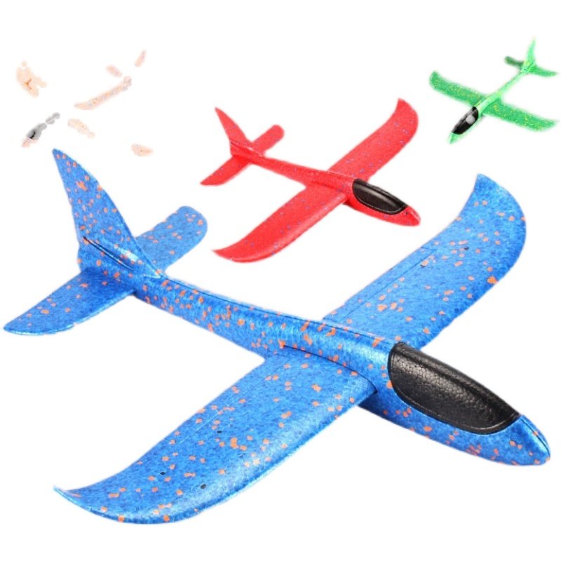 Hand-throwing Foam Airplane Model 48cm Slewing Ultralight Throwing Glider Children