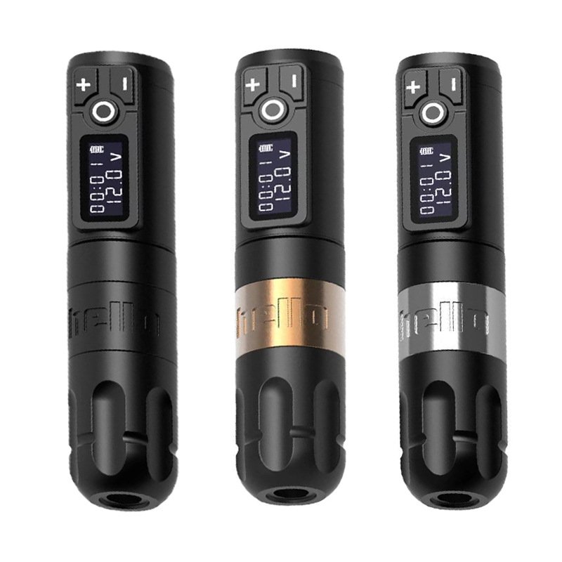 HELLO Soldier Wireless Tattoo Pen Machine Battery with Portable Power Coreless Motor Digital LED Display For Body Art