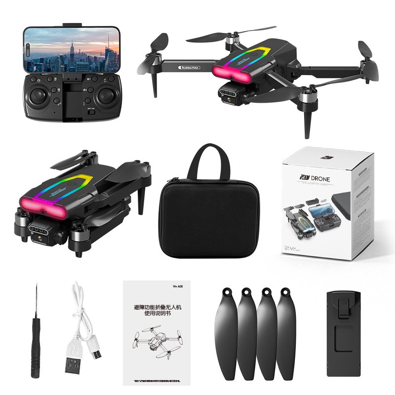 4K/ 8K Camera Electric Adjustable Dual Camera Drone Obstaclkidsoidance Smart Return RC Drones Plastic 150m Long Distance 2-axis