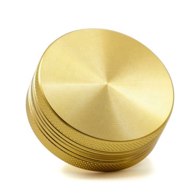 2 piece aluminum herb grinder tobacco herb grinder 63mm with strong magnetic