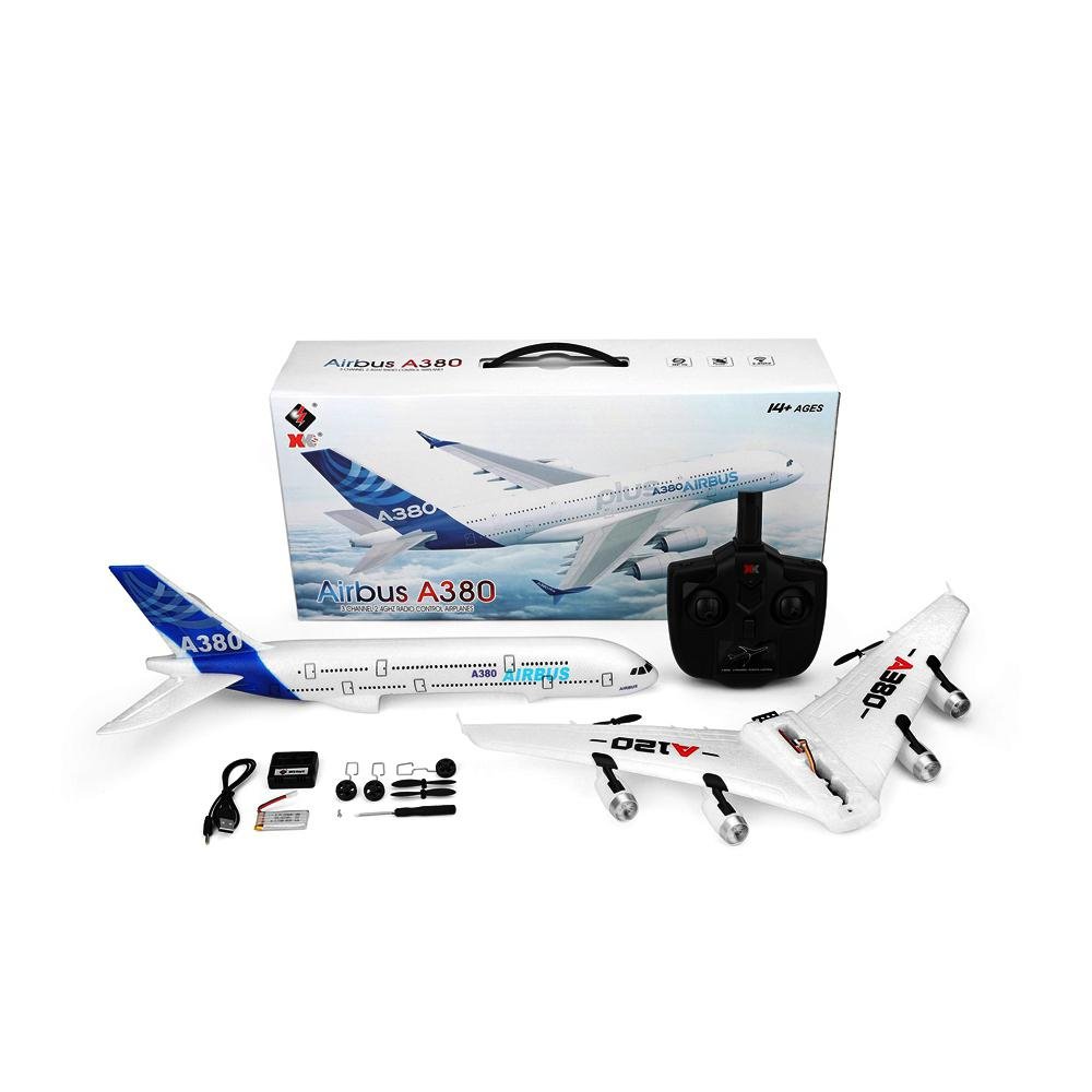 Wltoys XK A120 Airbus A380 Model Remote Control Plane 2.4G 3CH EPP RC Airplane Fixed-Wing RTF RC Wingspan Toy