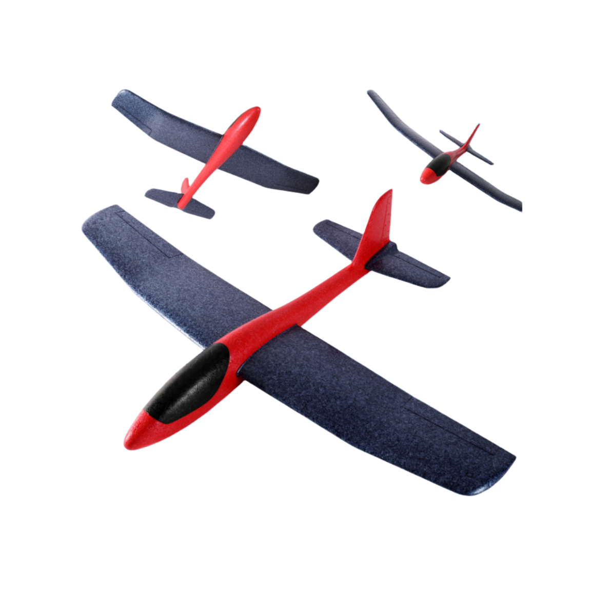 Private Label Wholesale Children Toy ZY-505 Hand Throwing Red Black EPP Foam Glider Aircraft Airplane
