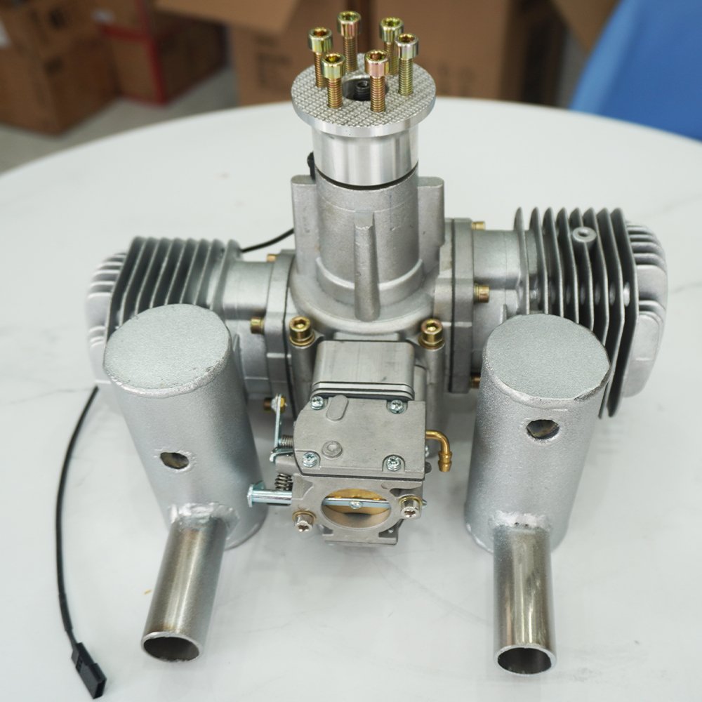 120CC gasoline model aircraft engine UAV heavy fuel engine with starter and alternato