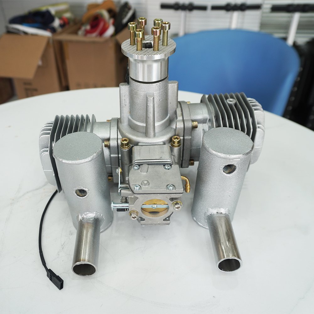 120CC gasoline model aircraft engine UAV heavy fuel engine with starter and alternato