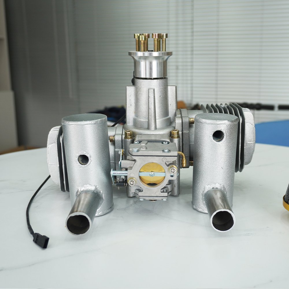 120CC gasoline model aircraft engine UAV heavy fuel engine with starter and alternato