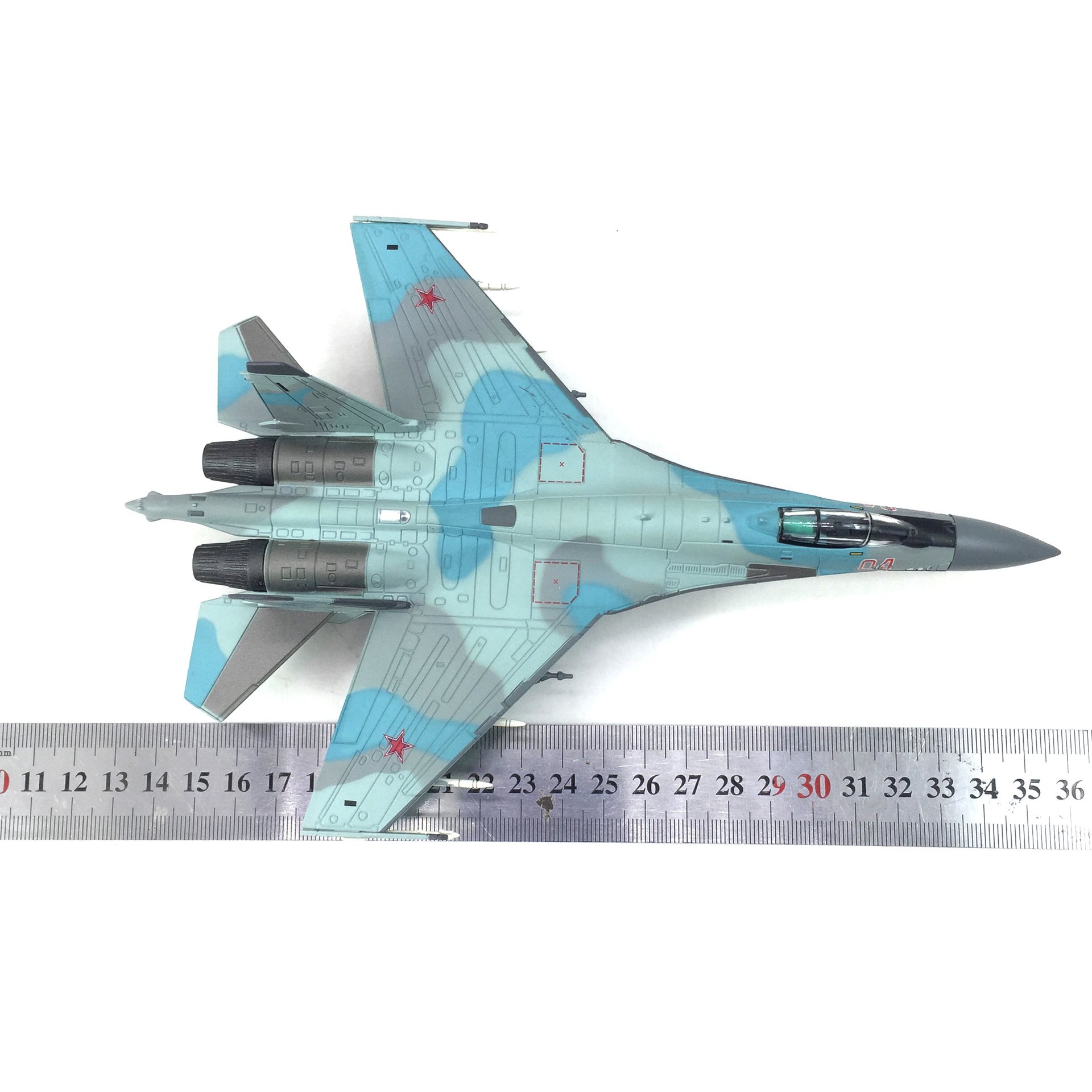 Private Jet Plane Simulation Alloy Model Of Russia Super Scale Plane SU-35