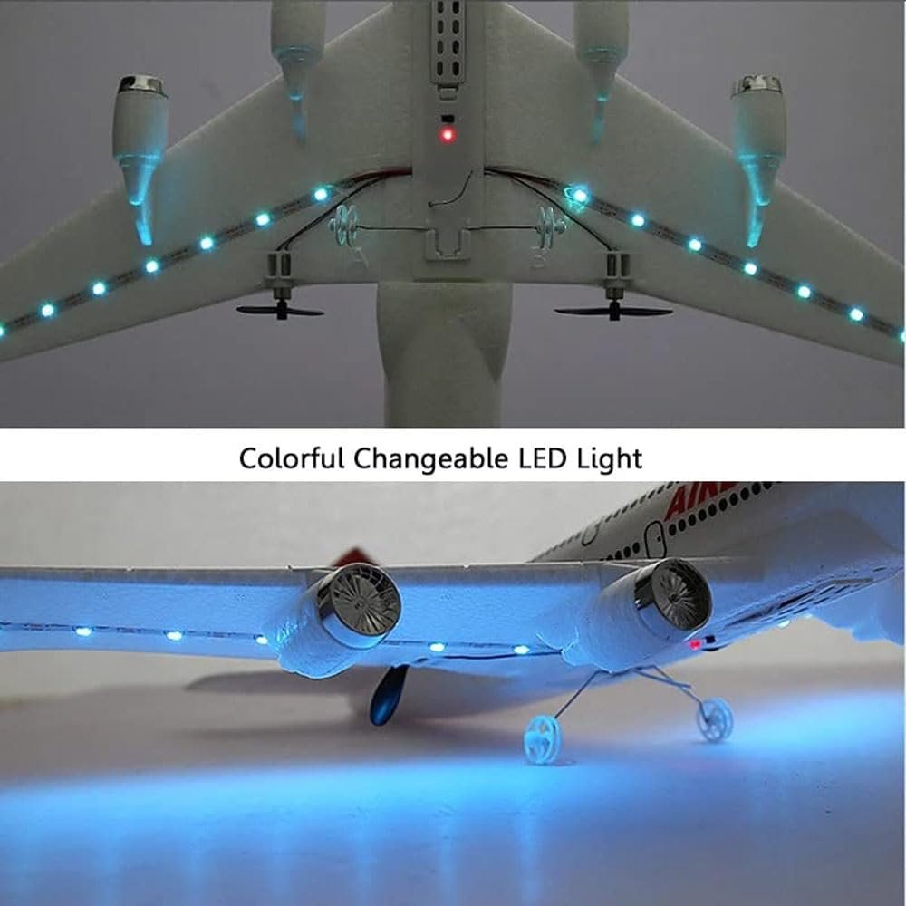 2.4G Remote Control Plane 2.5CH EPP Durable Styrofoam Airplane RC Aircraft Plane for Kids Boys Girls Airbus A380 Model
