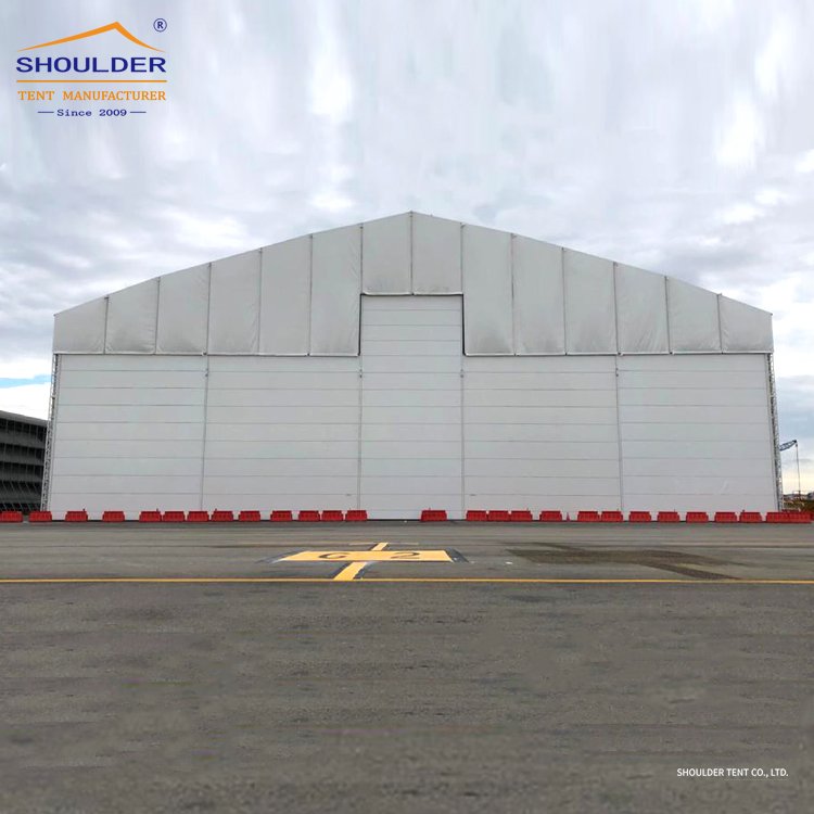 Industrial frame structure warehouse tent pvc airplane storage aircraft hangars heavy duty workshop tent with roof