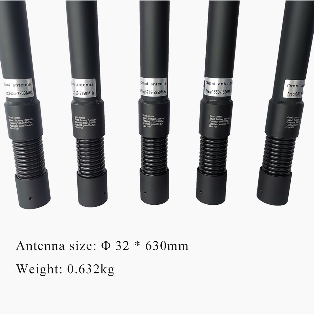 Communication Transmission 900M/1.5G/2.4G/5.8G Fiberglass Omnidirectional Spring Drone Aerial Vehicle Antenna
