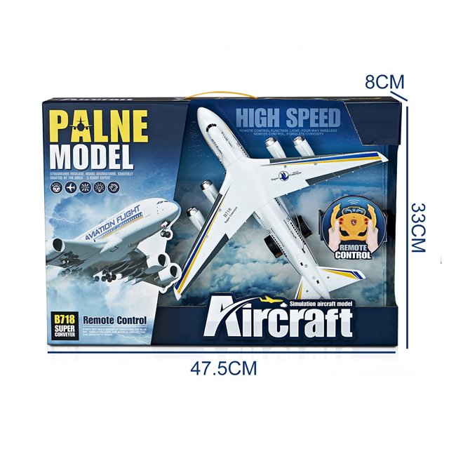 4CH kids remote control plane toys aircraft model high speed emulational remote control electric plane with light