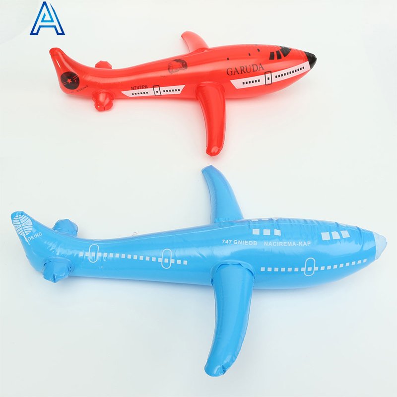 Cheap durable vinyl PVC air blow inflatable plane aircraft airship model toy for advertising promotional gift toy
