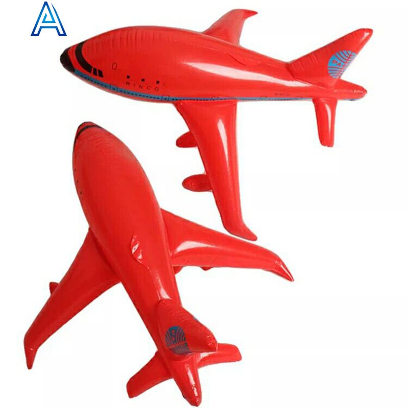 Cheap durable vinyl PVC air blow inflatable plane aircraft airship model toy for advertising promotional gift toy