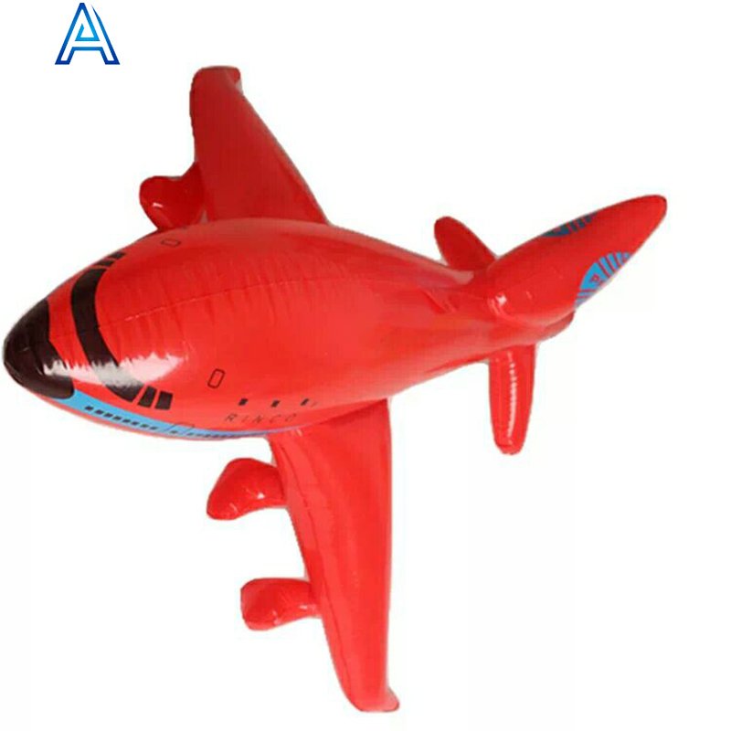 Cheap durable vinyl PVC air blow inflatable plane aircraft airship model toy for advertising promotional gift toy