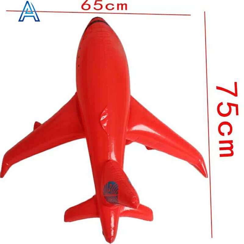 Cheap durable vinyl PVC air blow inflatable plane aircraft airship model toy for advertising promotional gift toy