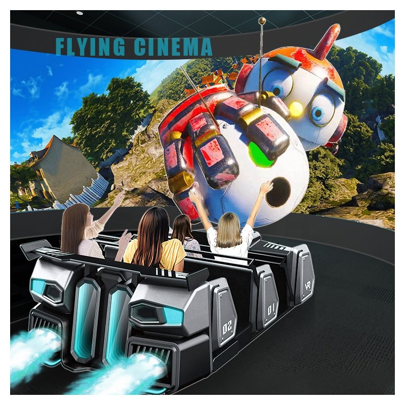 VR Flying Cinema 3D 5D 7D 9D 12D Vr/ar/mr Equipment Flying Theater Simulator Motion Platform Multiplayer Cinema Supplier