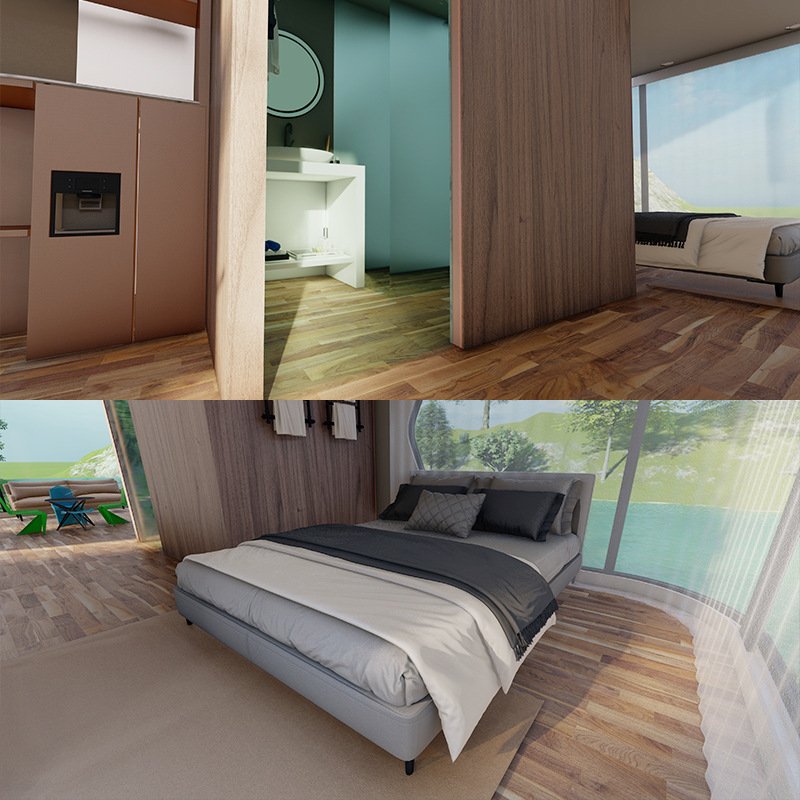 New Luxury Prefabricated Space Capsule House Container Mobile Capsule Hotel House Shape Capsule Cabin