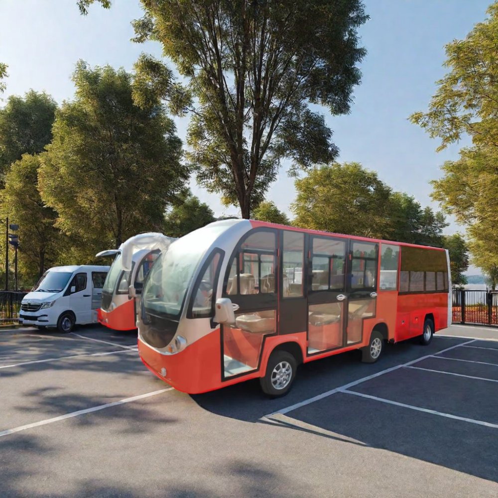 TongCai luxury premium support private custom enclosed tempered glass sightseeing vehicle onibus de turismo