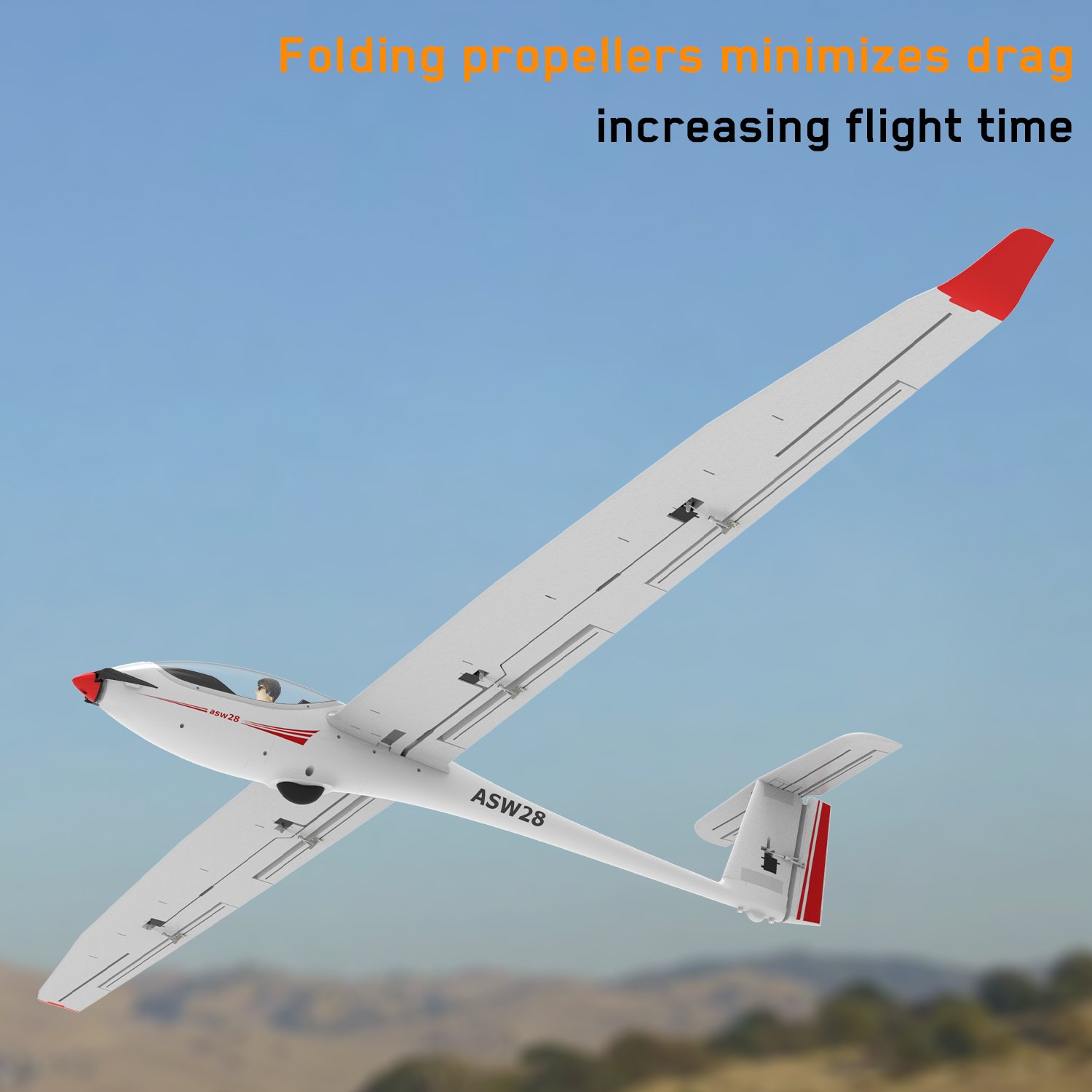 RC Aircraft ASW28 2.6M RTF Brushless Motor