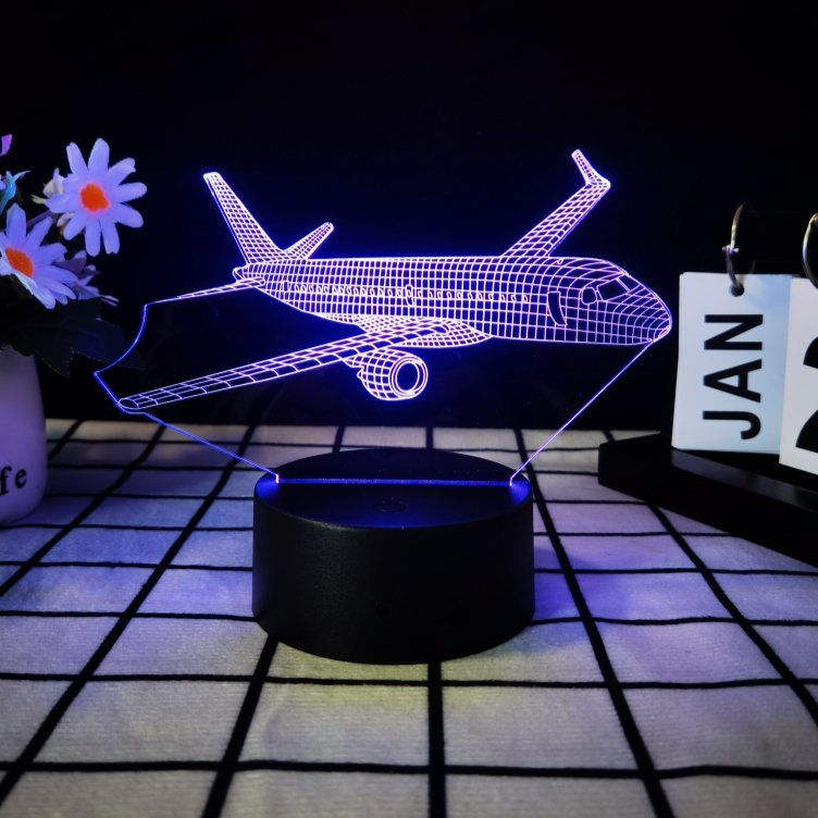 War Plane Fighter aircraft 3d Night Lights Jet Plane Table Lamp Christmas decorative lights