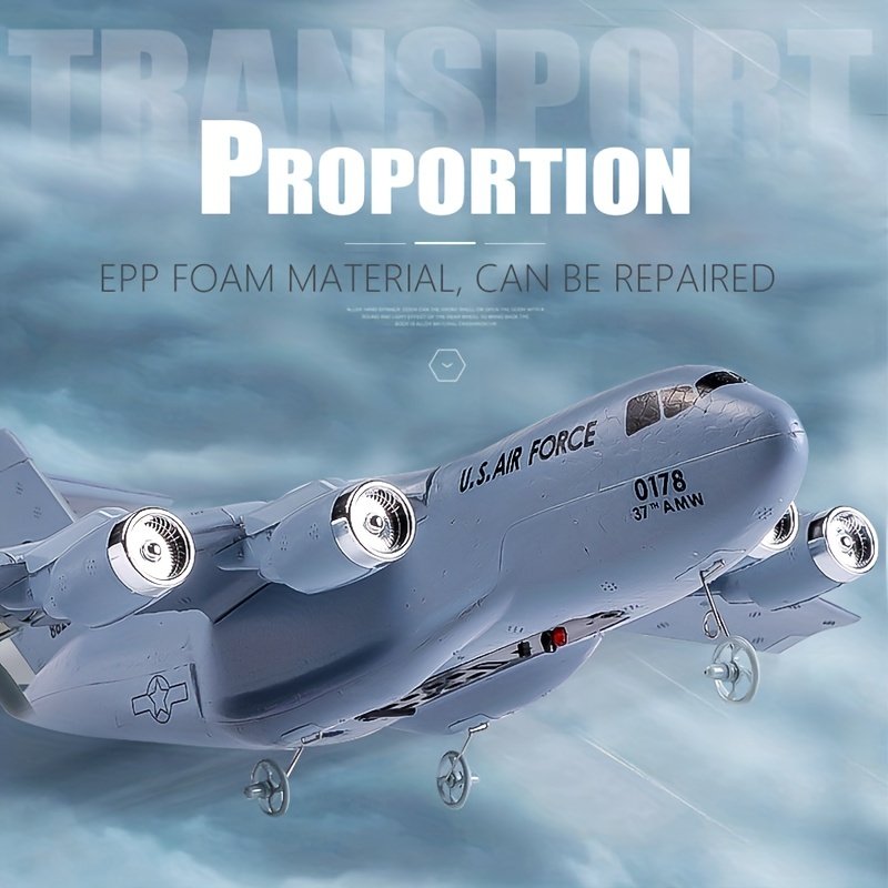 QF005 C-17 transport aircraft fixed wing remote control glider 2.4G remote control EPP foam aircraft