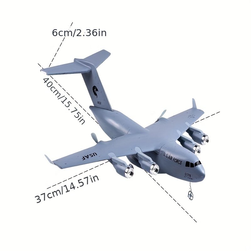 QF005 C-17 transport aircraft fixed wing remote control glider 2.4G remote control EPP foam aircraft
