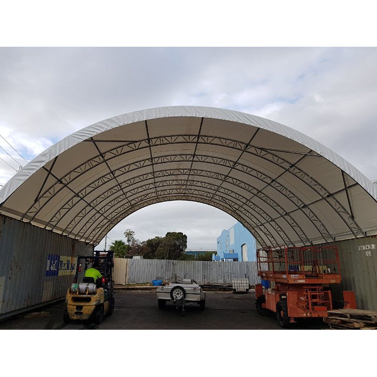SSTC5040 aircraft double truss container dome shelter