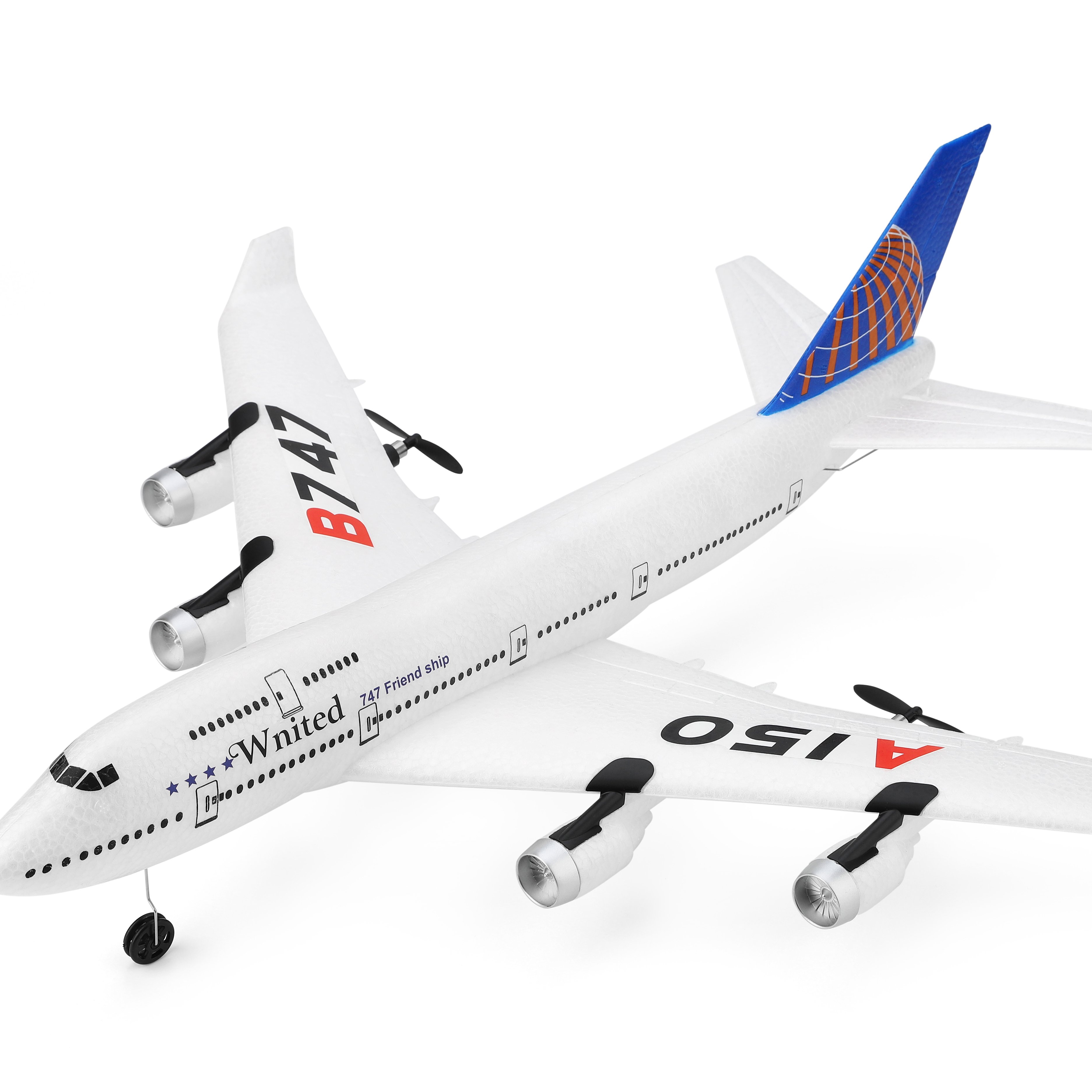 WL Toys RC Realistic Glider Airplane A150/A150-C-Boeing-B747 2.4G 3Channels Radio Control Glider for Beginner
