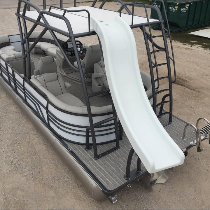 23ft 7m Aluminum Party Tritoon Boat Leisure Water Sport Yacht Fishing Pontoon Boat