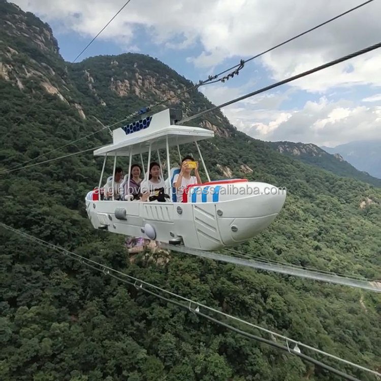 Professional Manufacturing Amusement Ropeway Wheel Boat Aerial Ropeway Cableways Airship Production Safe Cableway Spacecraft